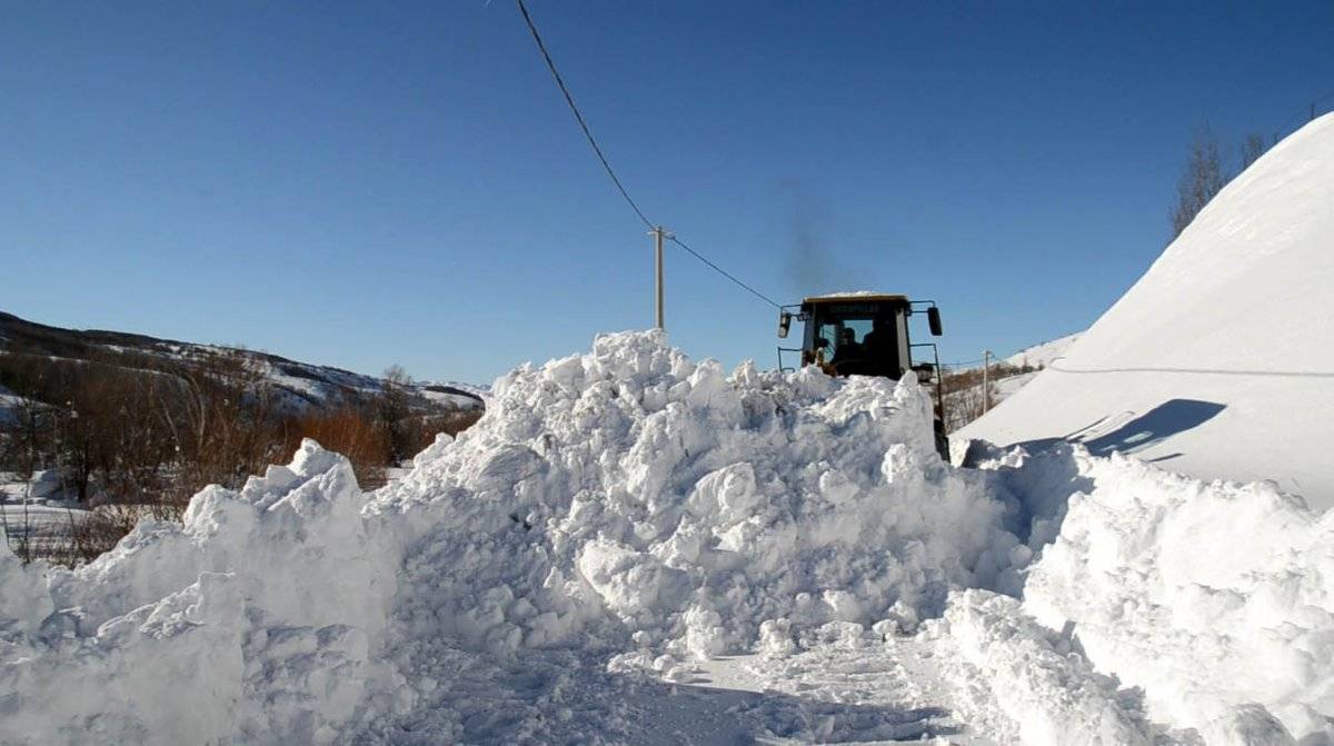 Muş'ta bir hafta sonra yolları açılan köylülerden halaylı kutlama