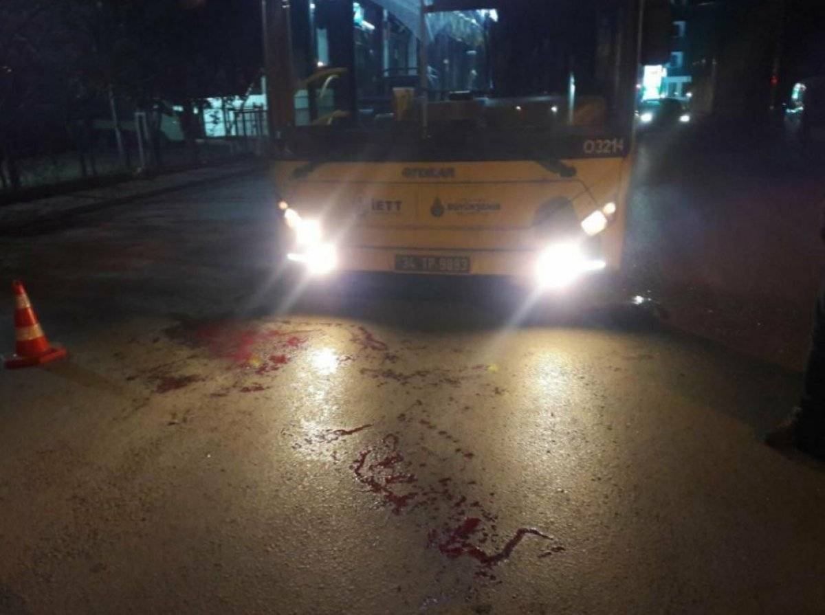 Eyüpsultan'da İETT şoförüne saldırı anı