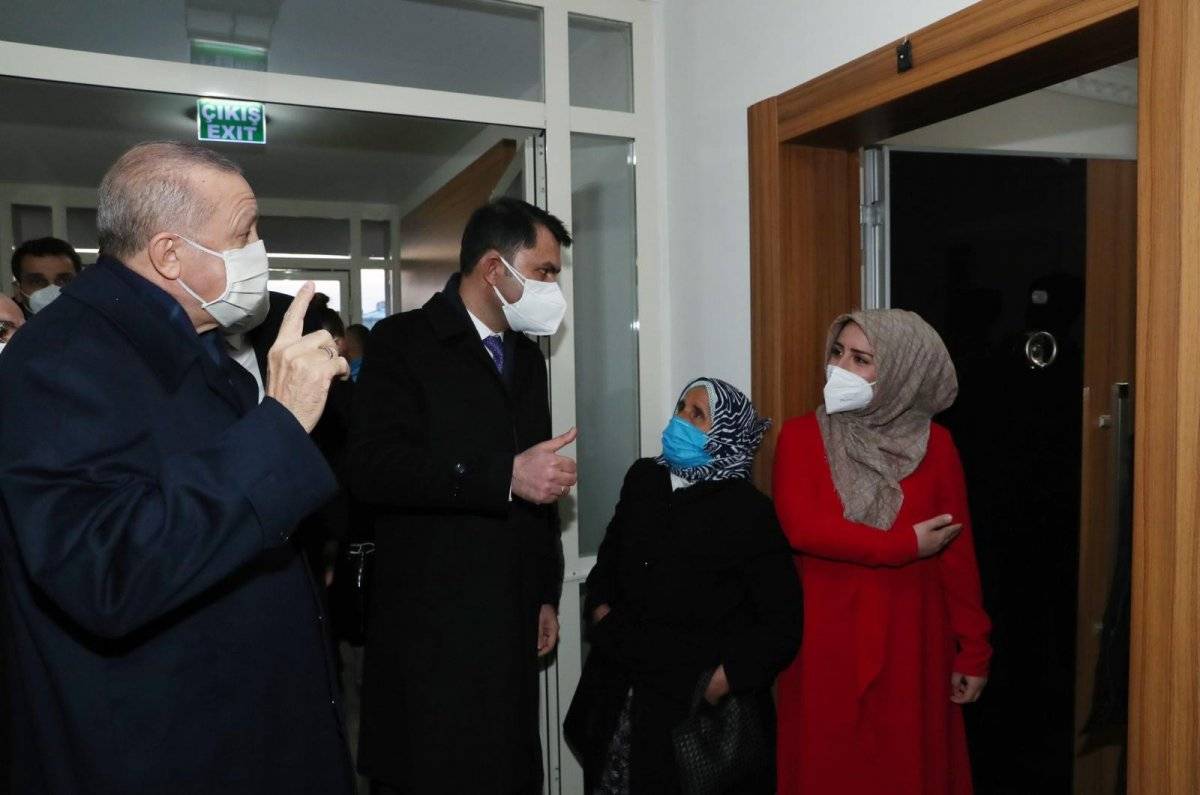 Cumhurbaşkanı Erdoğan'dan Elazığ'da ev ziyareti