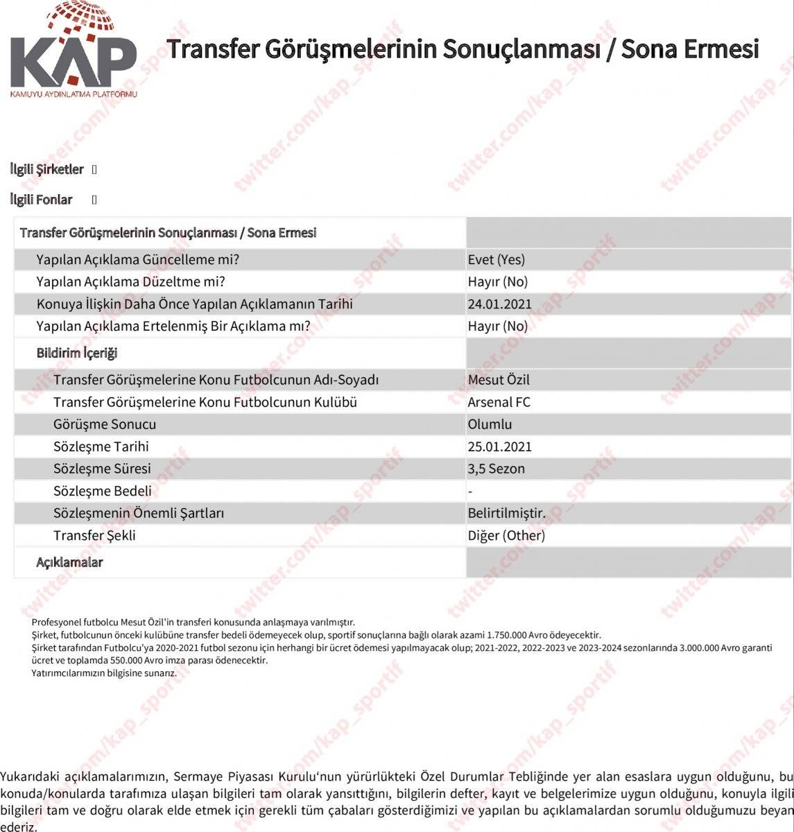 Mesut Özil'in Fenerbahçe'den alacağı maaş