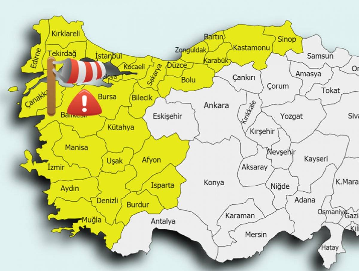Meteoroloji'den 4 il için fırtına uyarısı