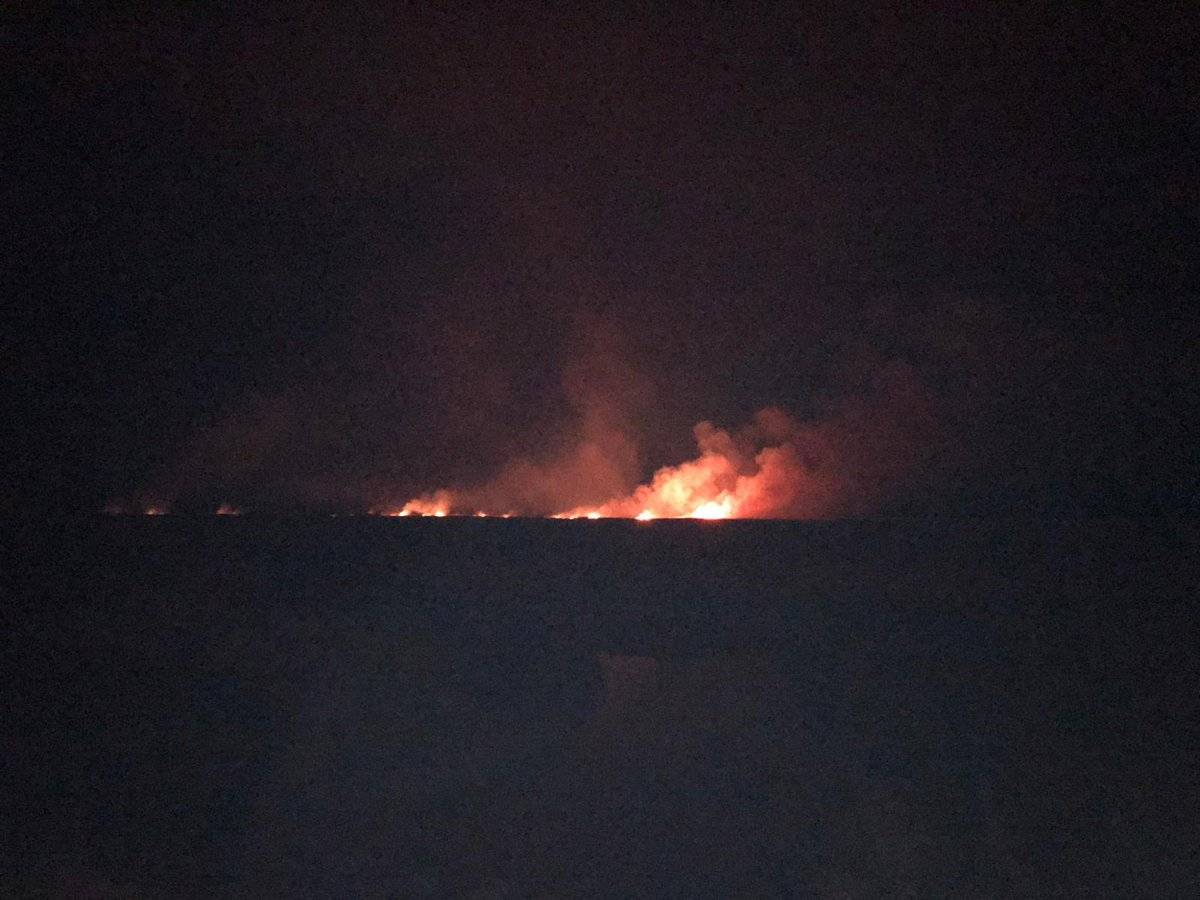 Eber Gölü'ndeki sazlık alan yine yandı