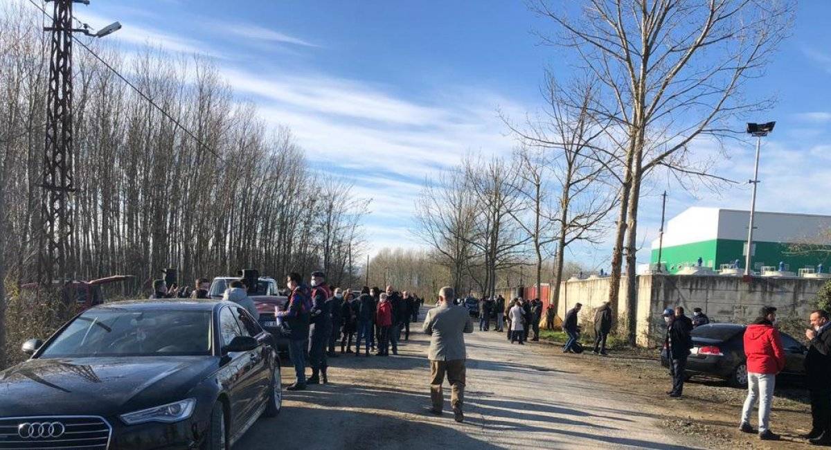 Samsun'da, biyokütle santrale karşı eylem düzenlendi