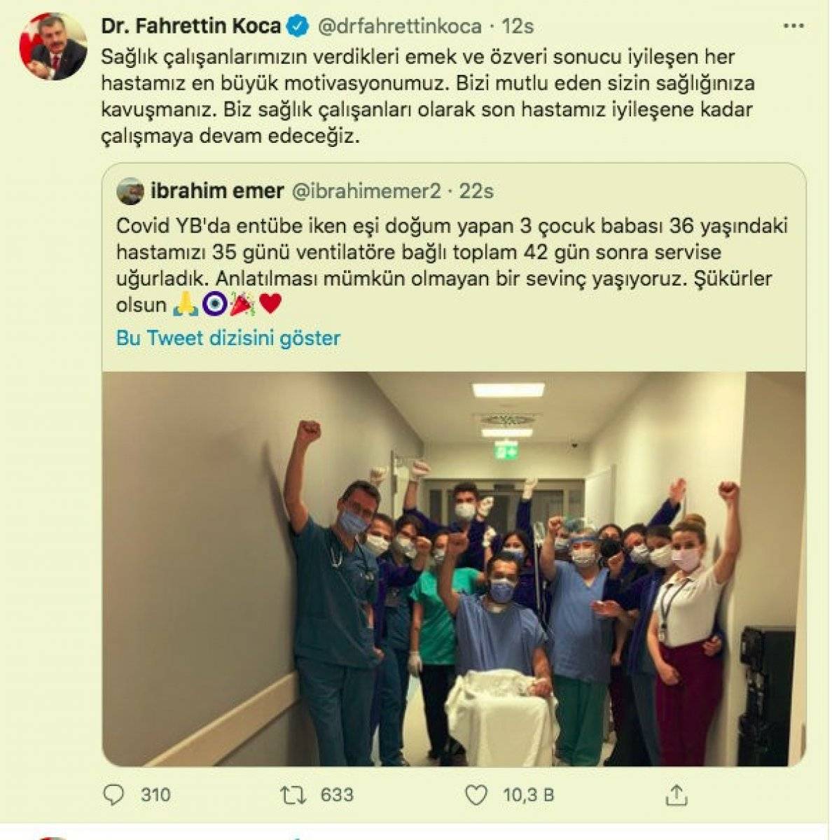 Antalya'da hastanede yaşam mücadelesi verirken oğlu dünyaya geldi