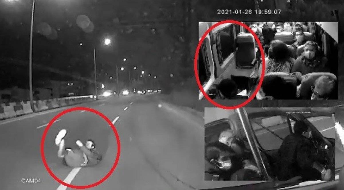 Bursa'da üst geçidi kullanmayan yayaya minibüs çarptı