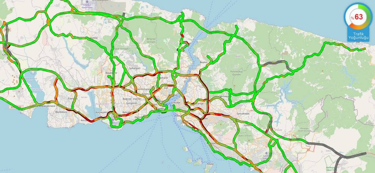 Kar yağışı, İstanbul'a giriş yaptı