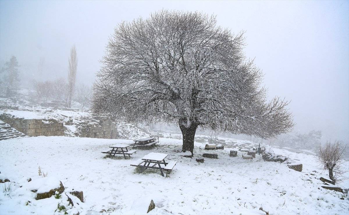 Bodrum ve Milas beyaza büründü
