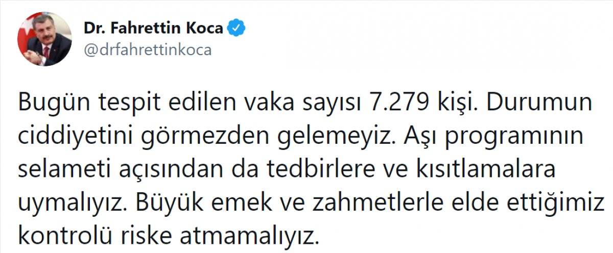 Bakan Koca: Kısıtlamalara uymalıyız