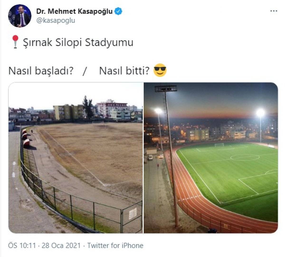 Şırnak’ın Silopi Stadyumu tamamlandı