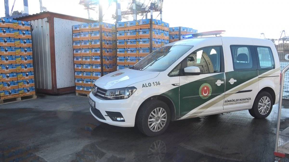 Avcılar Ambarlı Limanı'nda muz yüklü gemide 88 kilo kokain bulundu