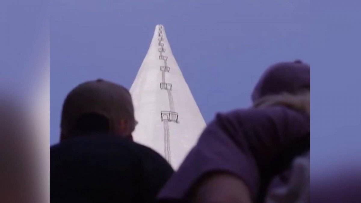 Slovenya'da 360 metrelik bacaya 8 saatte rekor tırmanış