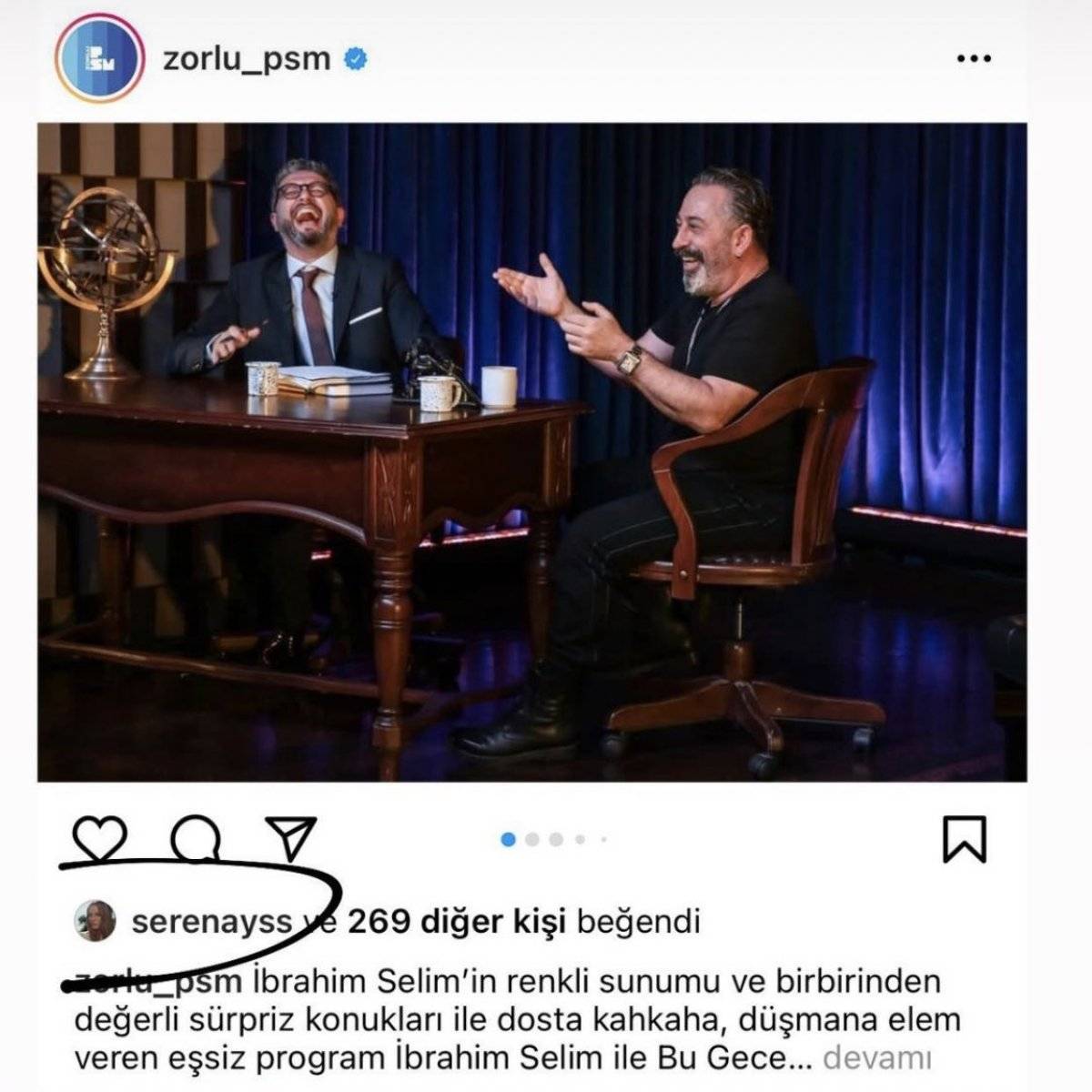 Serenay Sarıkaya, Cem Yılmaz'ın paylaşımını beğendi