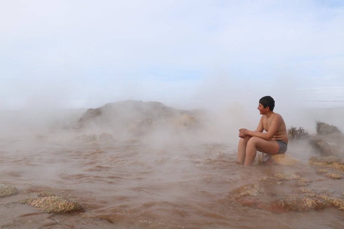 Sivas’ta dondurucu soğukta doğal jakuzi keyfi