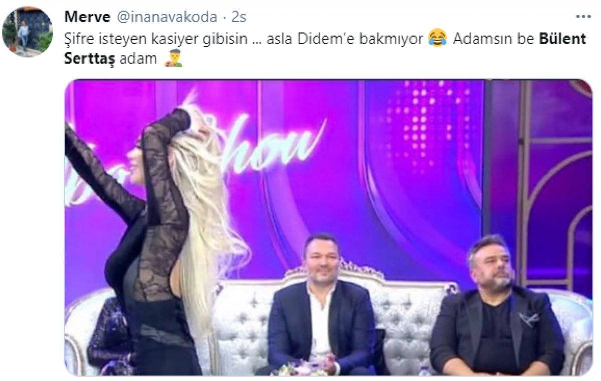 İbo Show’da oryantal Didem’i izlemeyen Bülent Serttaş ile ilgili güldüren paylaşımlar