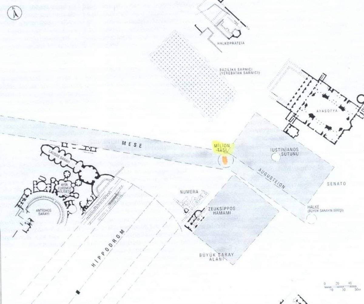 İstanbul’daki Milyon Taşı, dünyanın merkezi