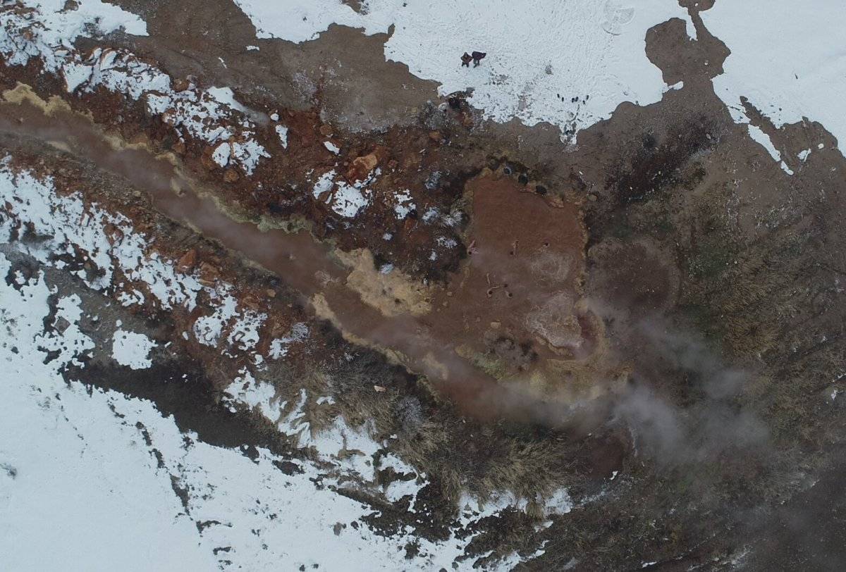 Sivas’ta dondurucu soğukta doğal jakuzi keyfi