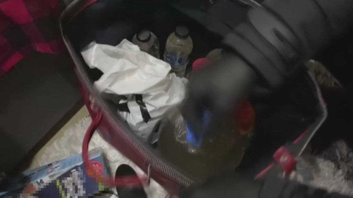 Kartal'da kiralık villaya uyuşturucu baskını kamerada