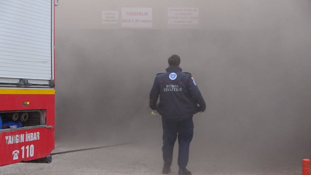 Bursa'da kısıtlamayı unutup, yangını izlediler