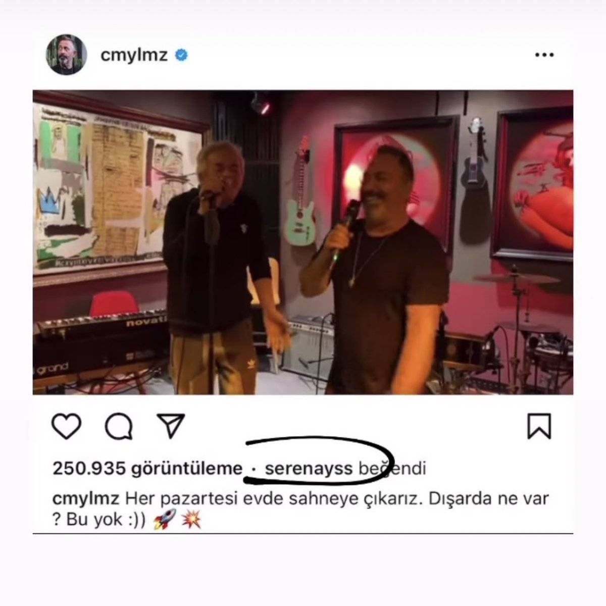 Serenay Sarıkaya, Cem Yılmaz'ın paylaşımını beğendi