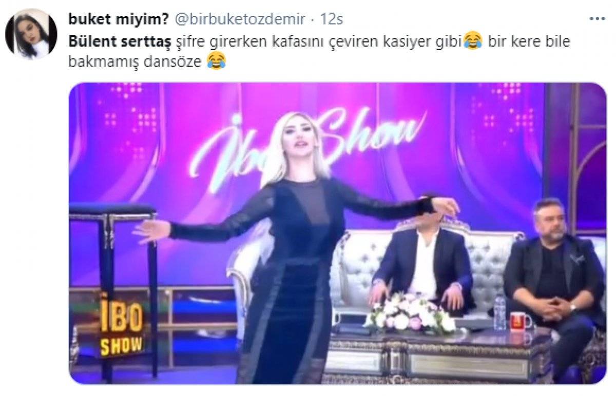 İbo Show’da oryantal Didem’i izlemeyen Bülent Serttaş ile ilgili güldüren paylaşımlar