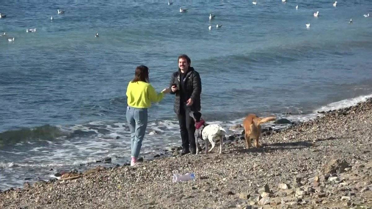 Güneşi gören İstanbullular kısıtlamayı unuttu