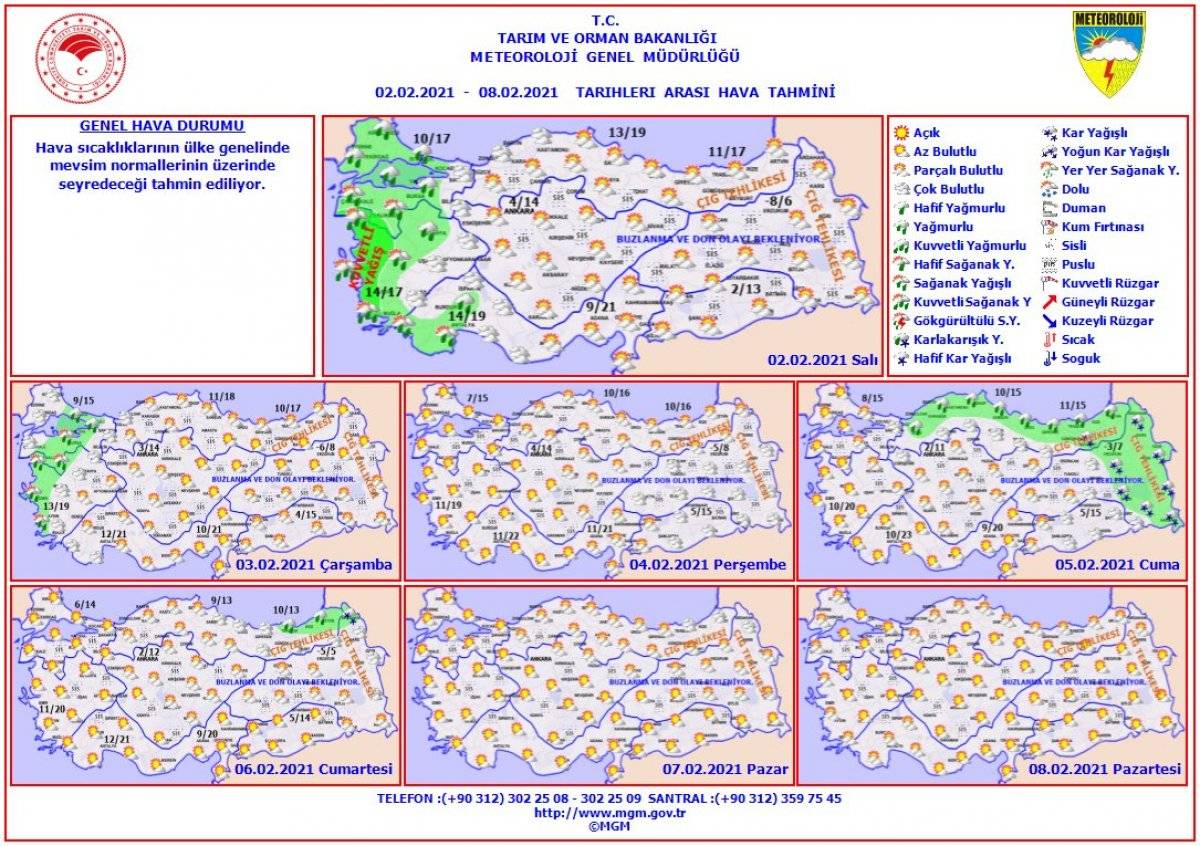 İstanbul'da havalar ısınmaya başlayacak