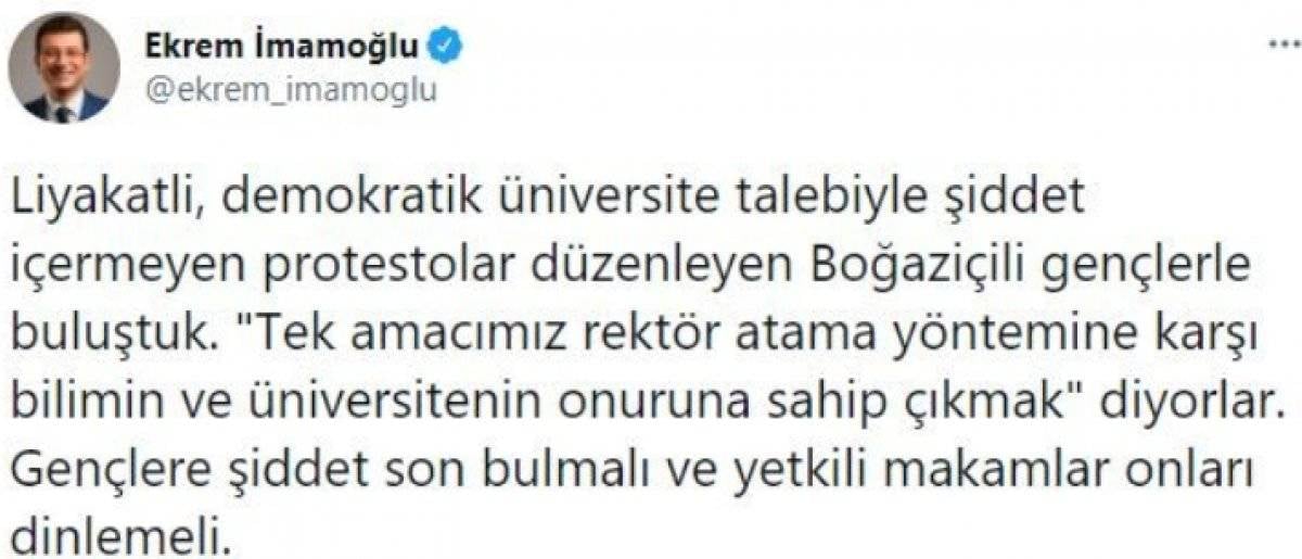 Ekrem İmamoğlu'nun 'liyakat' vurgusuna cevap