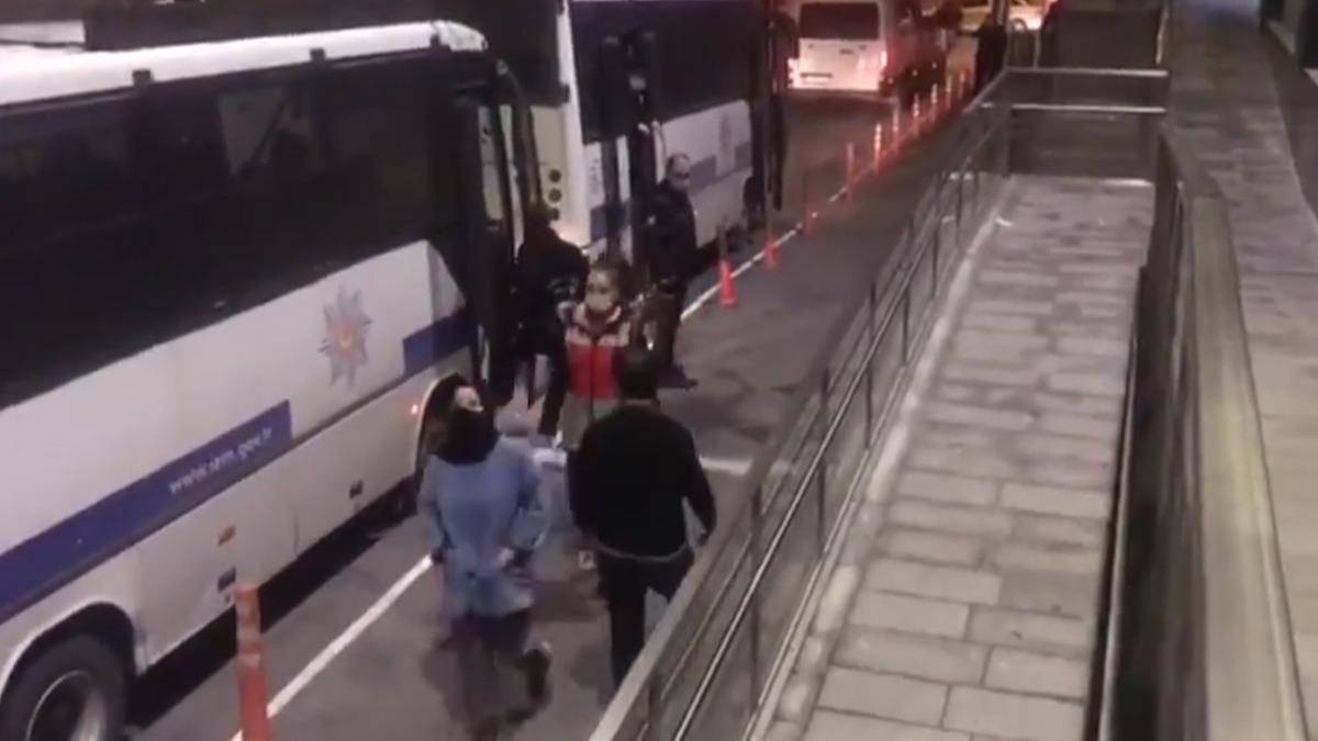 Emniyet, gözaltına alınan başörtülü öğrencinin görüntülerini paylaştı