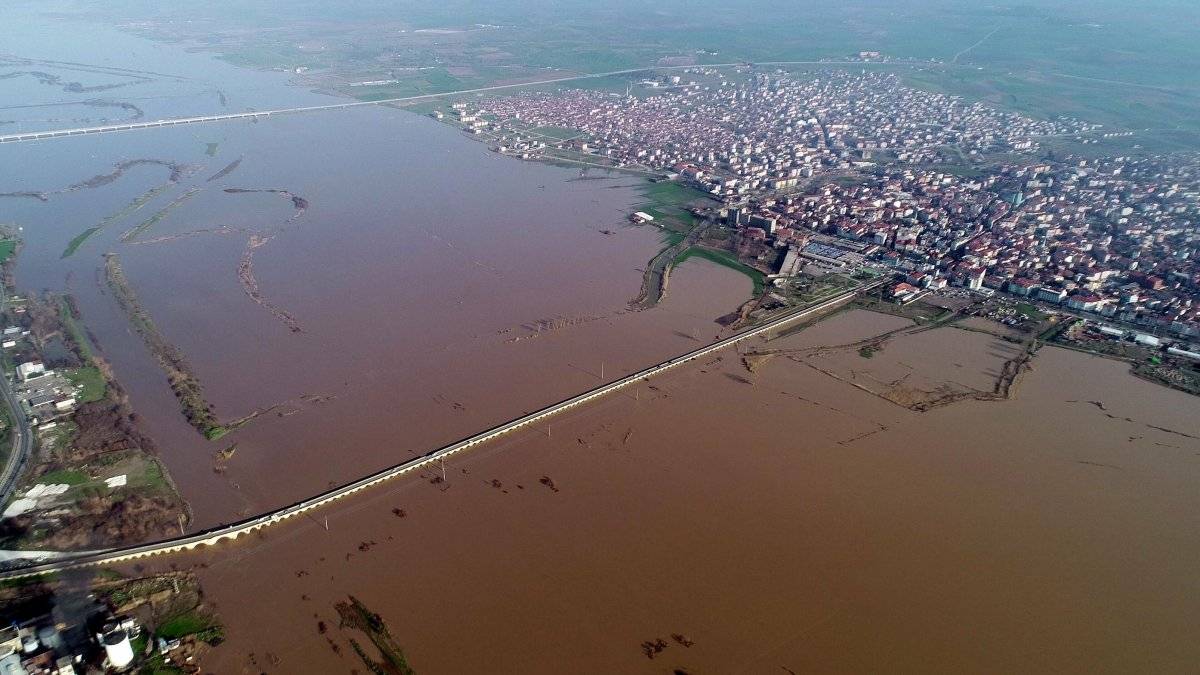 Ergene Nehri'ndeki taşkın riski  için kırmızı alarm verildi