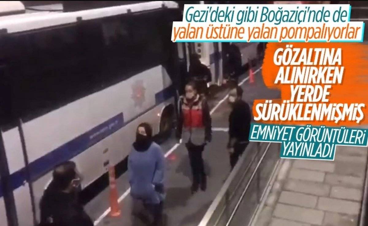 Polisin kendisini yerde sürüklediğini iddia eden öğrenciye HDP'li Hüda Kaya'dan destek