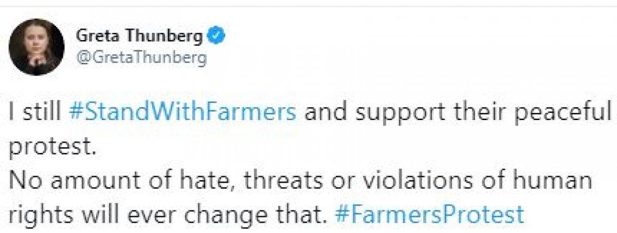 Hindistan polisi, Greta Thunberg hakkında suç duyurusunda bulundu