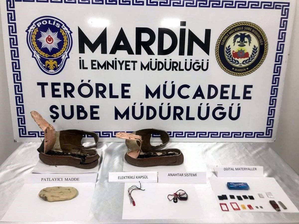 Mardin'de terör operasyonu: Patlayıcıları ayakkabıya yerleştirdiler
