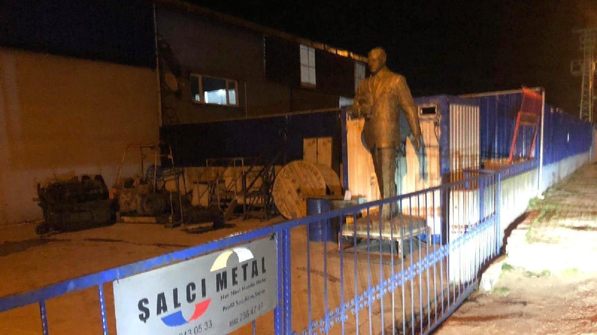 Samsun'da 'Atatürk heykeli satılıyor' iddialarına emniyet anında cevap verdi