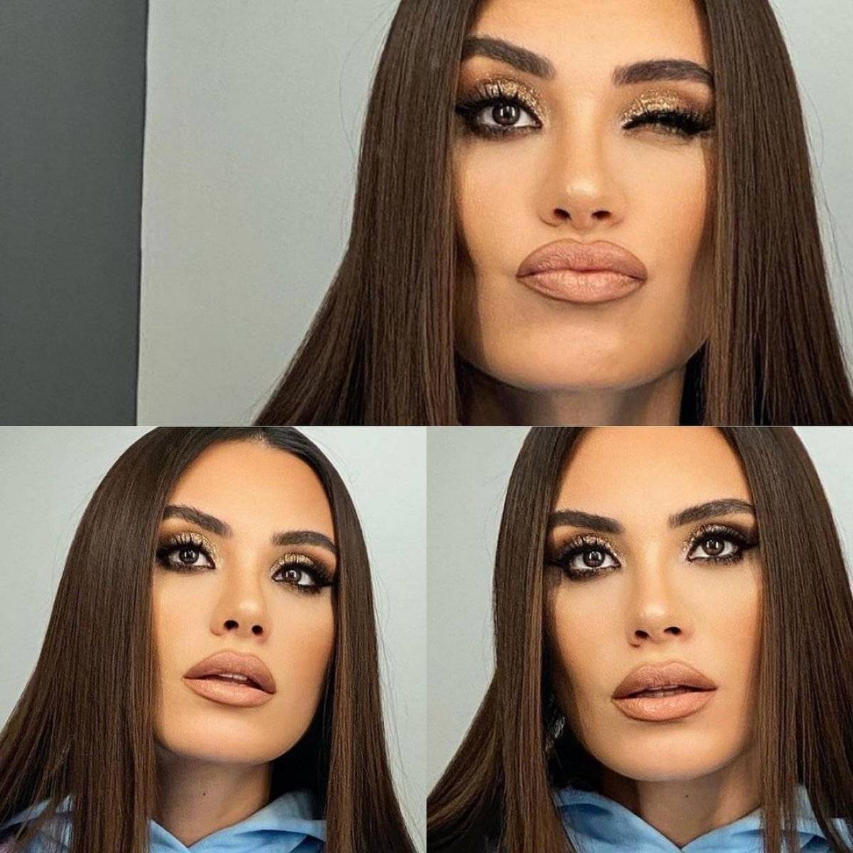 Şükran Ovalı makyajla bambaşka biri oldu