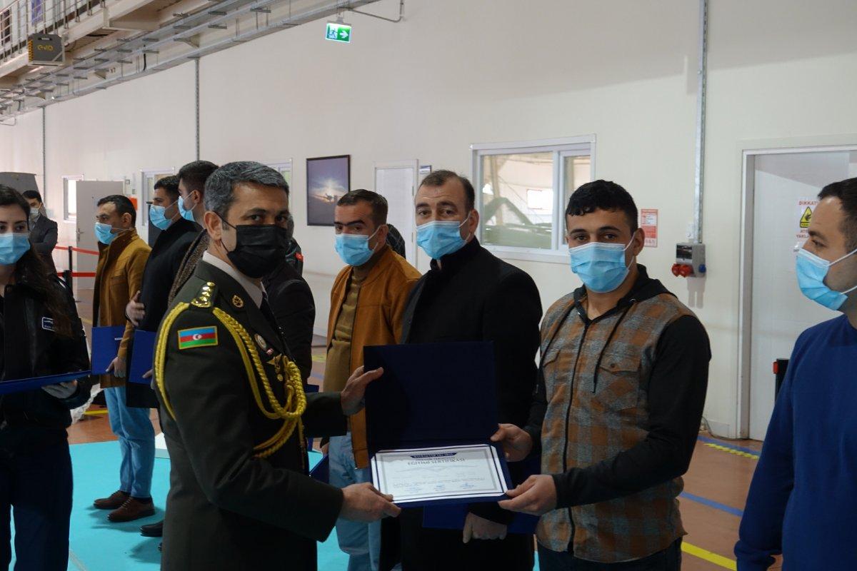 Azerbaycan askerleri, Bayraktar TB2 SİHA Operatörlüğü eğitimini tamamladı
