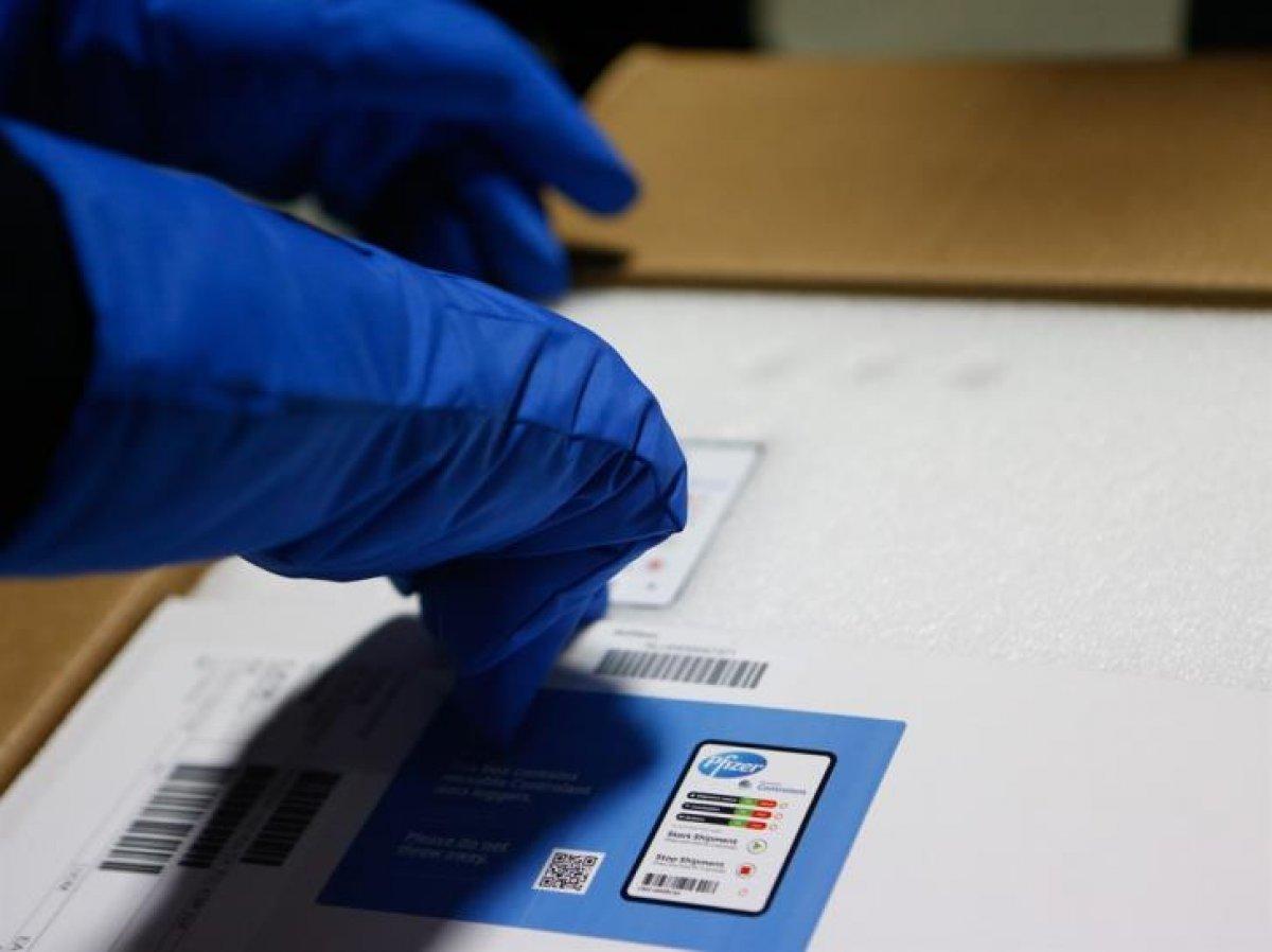 AB'nin gönderdiği Pfizer/BioNTech aşıları KKTC'ye ulaştı