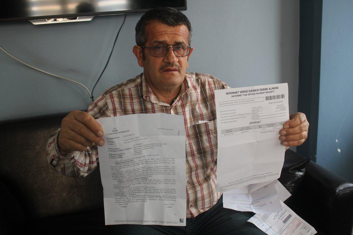 Ordu'da hiç gitmediği şehirden trafik cezası kesildi