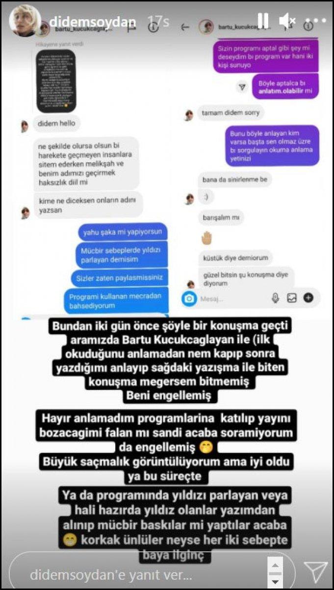 Didem Soydan ve Bartu Küçükçağlayan'ın LGBT kavgası