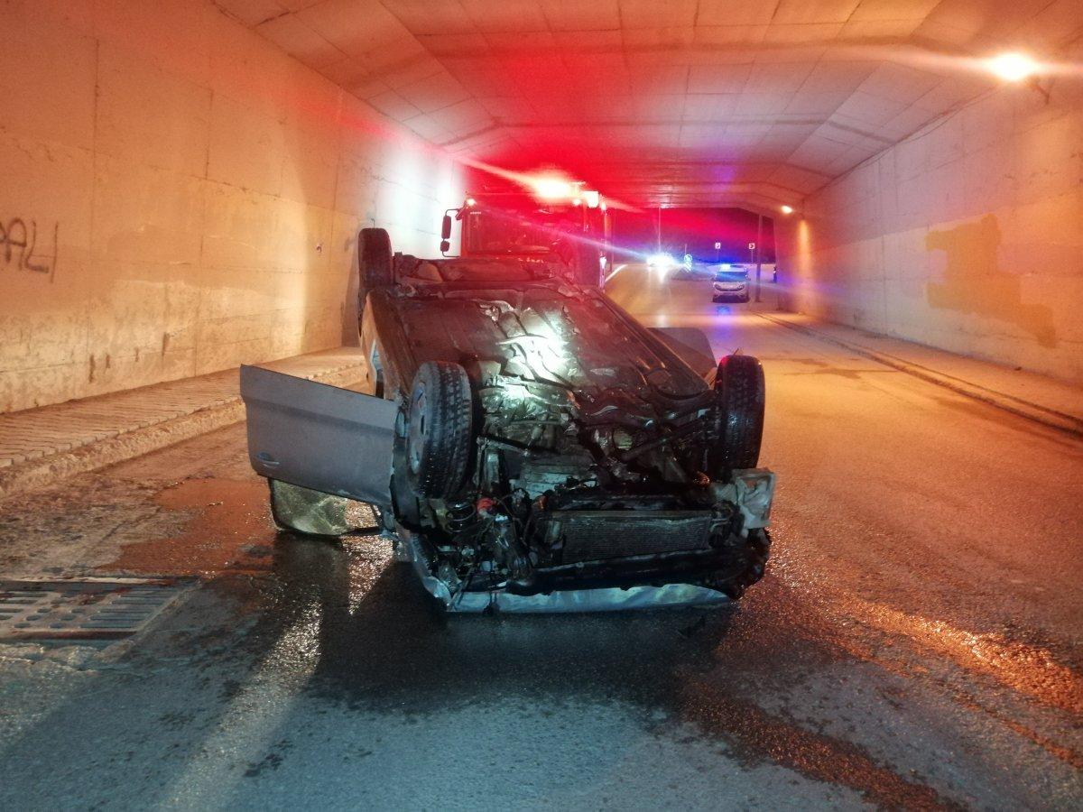 Kocaeli'de takla atan araçtan çıkan iki kişiye ceza