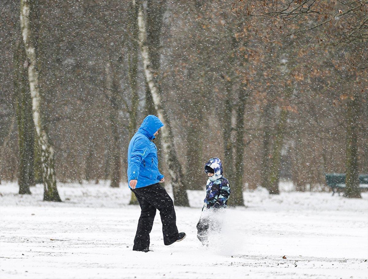 Avrupa'da kar yağışı etkili oldu