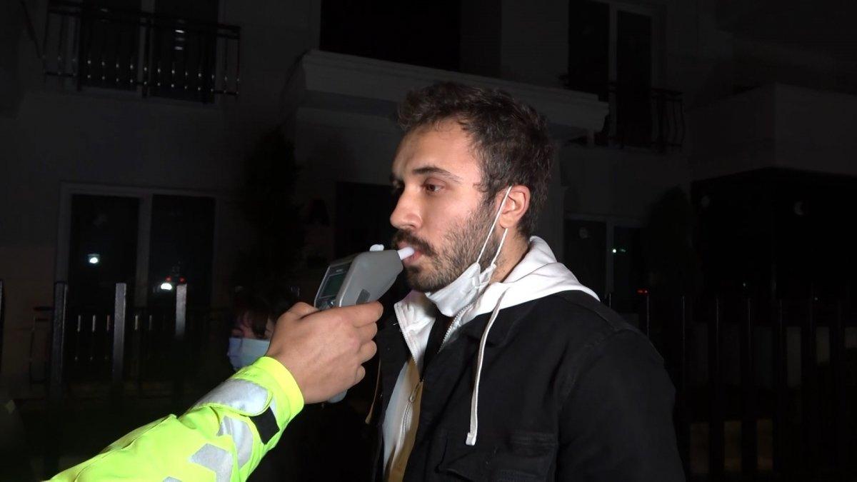 Bursa’da kısıtlamada alkollü araç kullanırken yakalandı