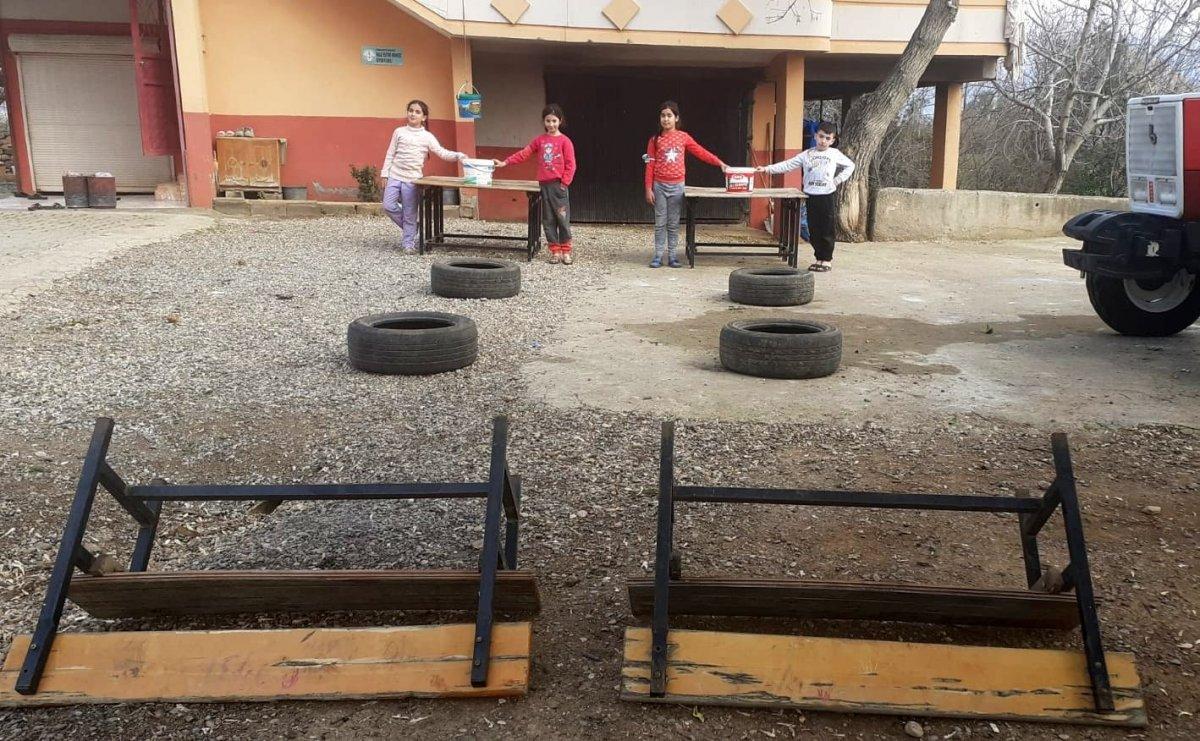 Osmaniye'de çocukların Survivor'ı, renkli görüntüler oluşturdu