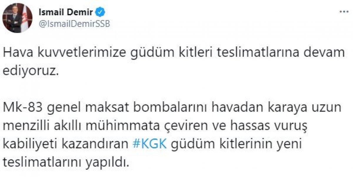 Hava Kuvvetleri'ne Kanatlı Güdüm Kitleri teslim edildi