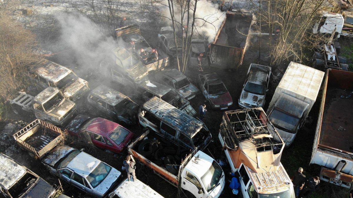 Sakarya'da arazide yakılan ateş yangına sebep oldu