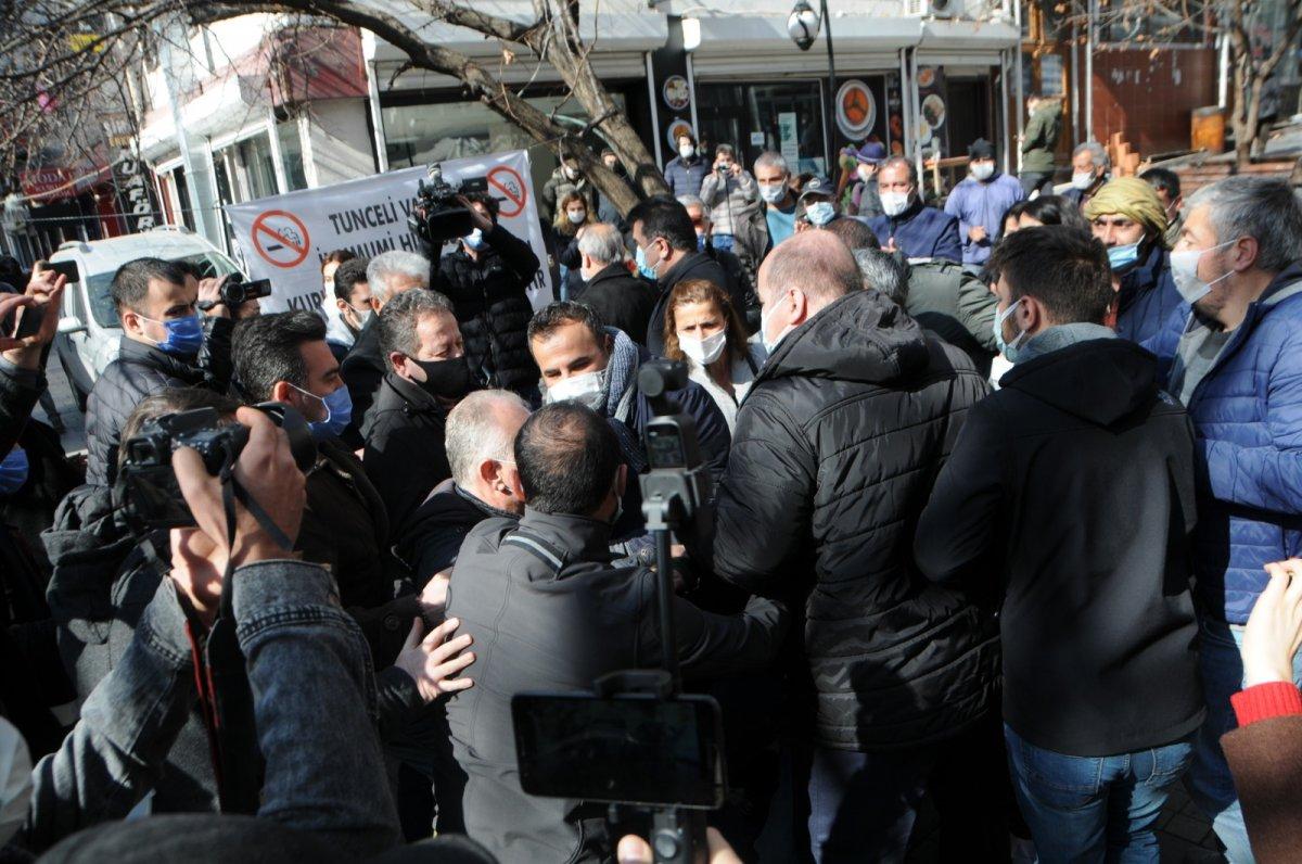 Tunceli'de, izinsiz 'Boğaziçi' eylemi gerginliği
