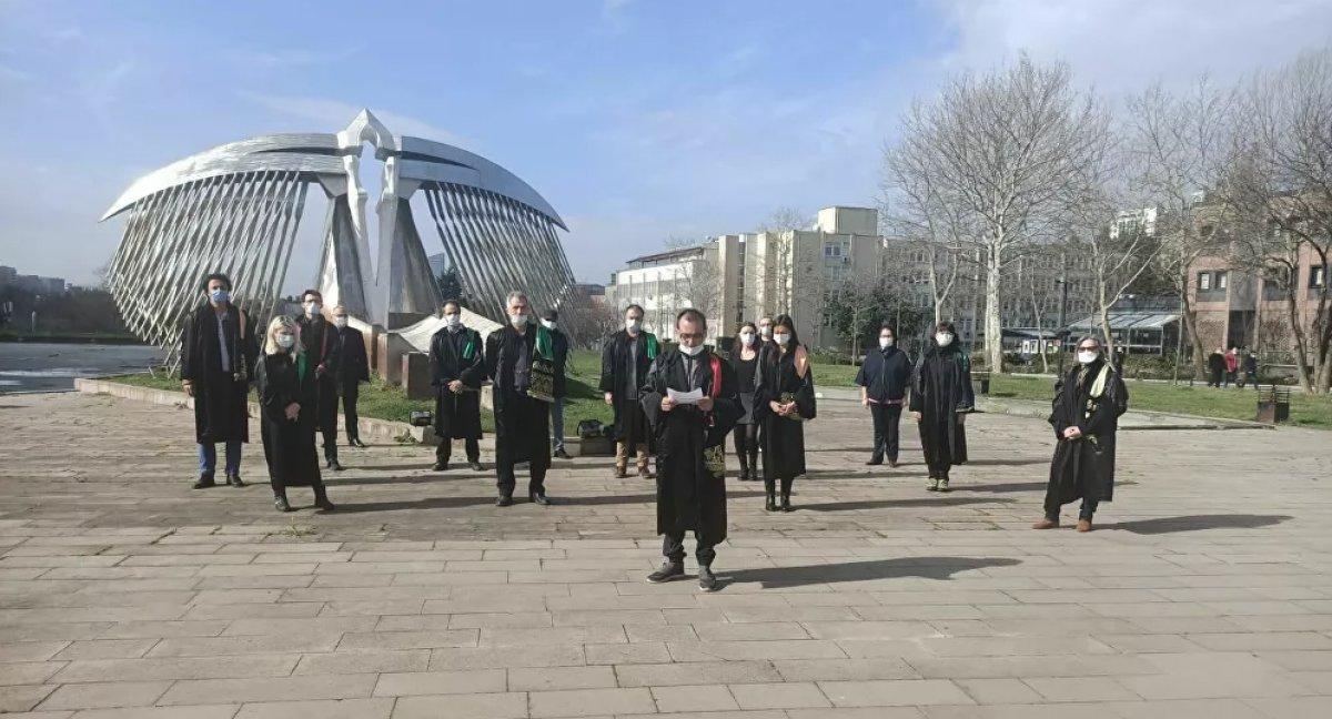 İTÜ'lü akademisyenler, Boğaziçi'ndeki eylemlere destek verdi