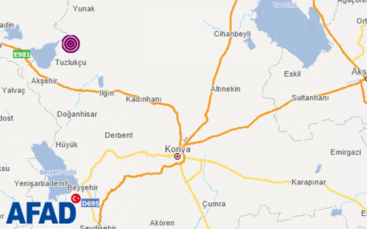 Konya'da 4.7 büyüklüğünde deprem