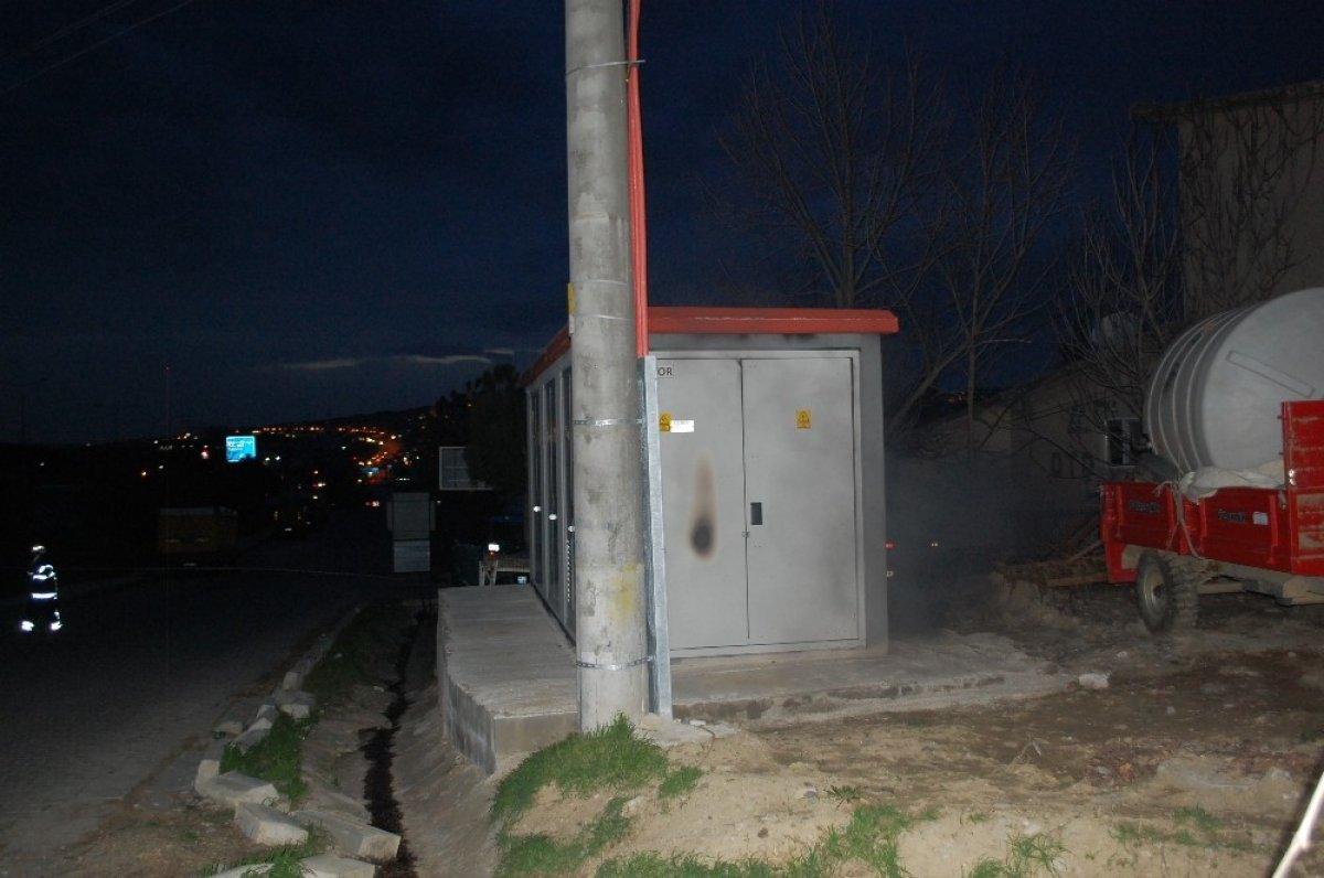 Tekirdağ'da trafo bomba gibi patladı