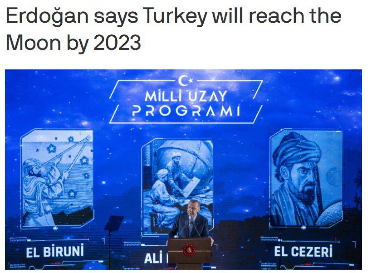 Türkiye'nin Milli Uzay Programı dünya basınında