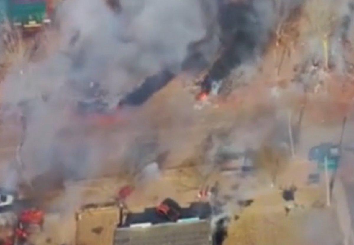 Çin'in havai fişek deposu patladı